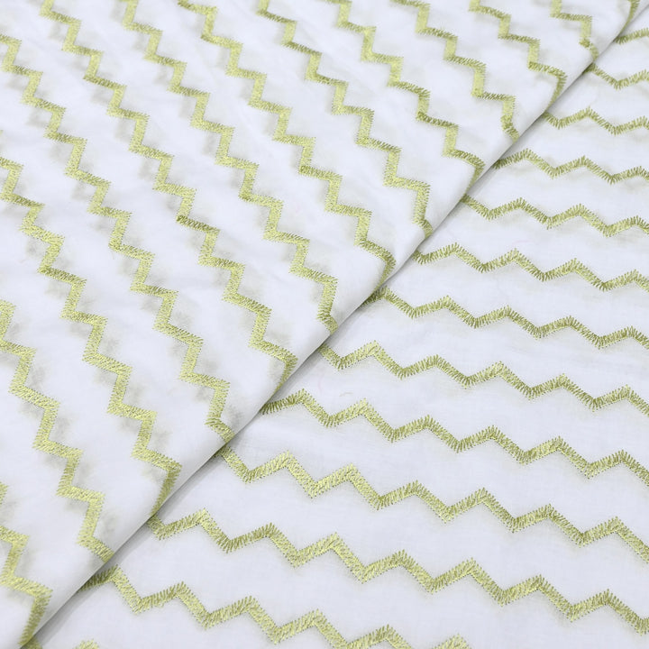 Mul Cotton Thread Embroidery Fabric – Designer Fabric- SN1169-02