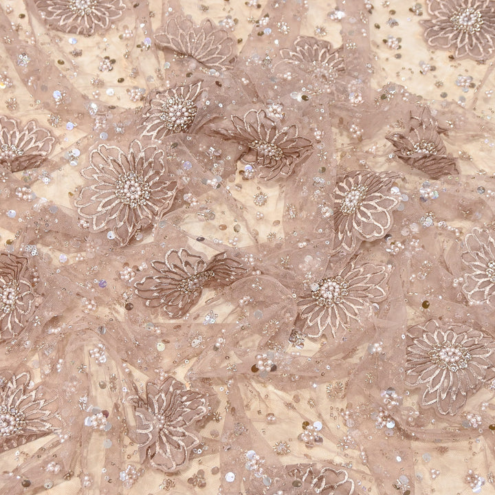 Premium Net Embroidery Fabric | Designer Net Imported Fabric | LTS001-1