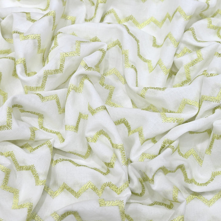 Mul Cotton Thread Embroidery Fabric – Designer Fabric- SN1169-02