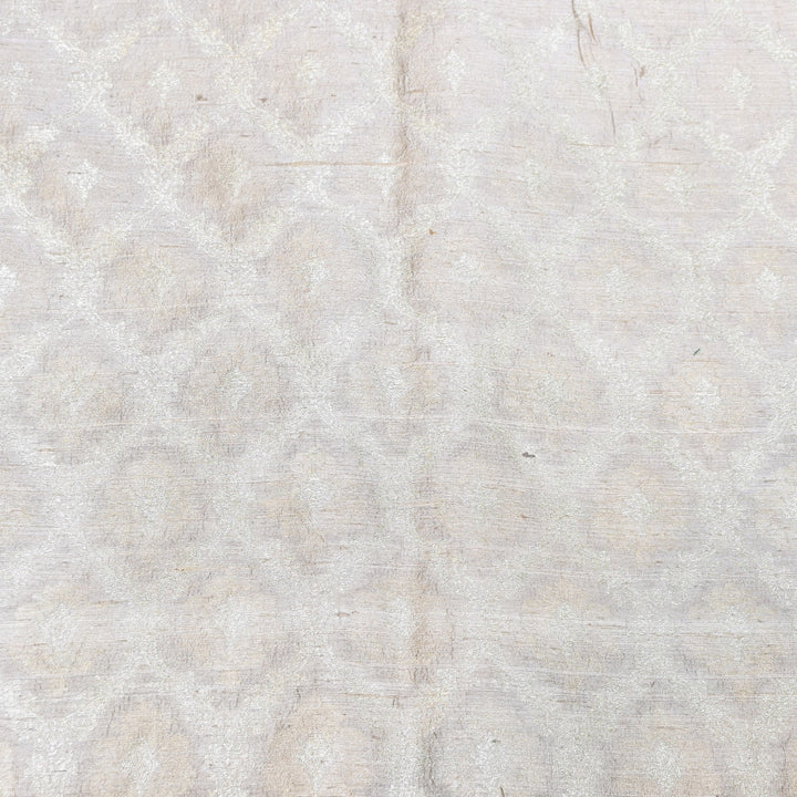 Pure Raw Silk Alfi Zari Brocade Fabric 44" | Luxury Traditional Designer Fabric | ASE001-03