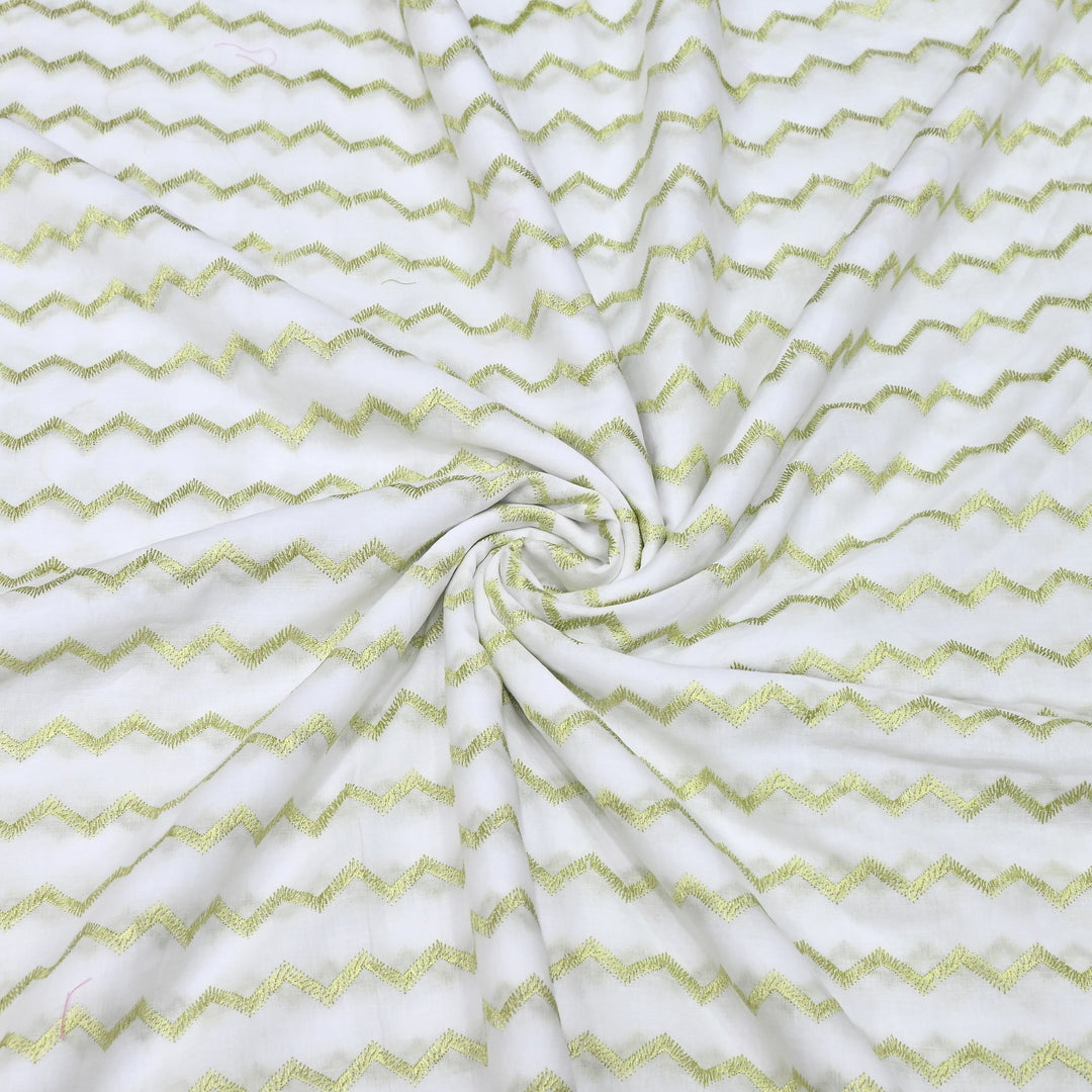 Mul Cotton Thread Embroidery Fabric – Designer Fabric- SN1169-02