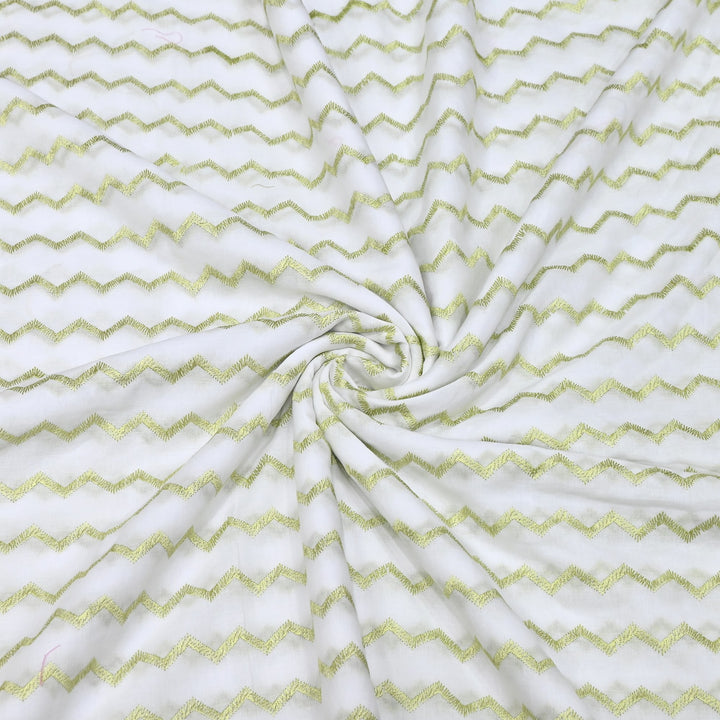 Mul Cotton Thread Embroidery Fabric – Designer Fabric- SN1169-02