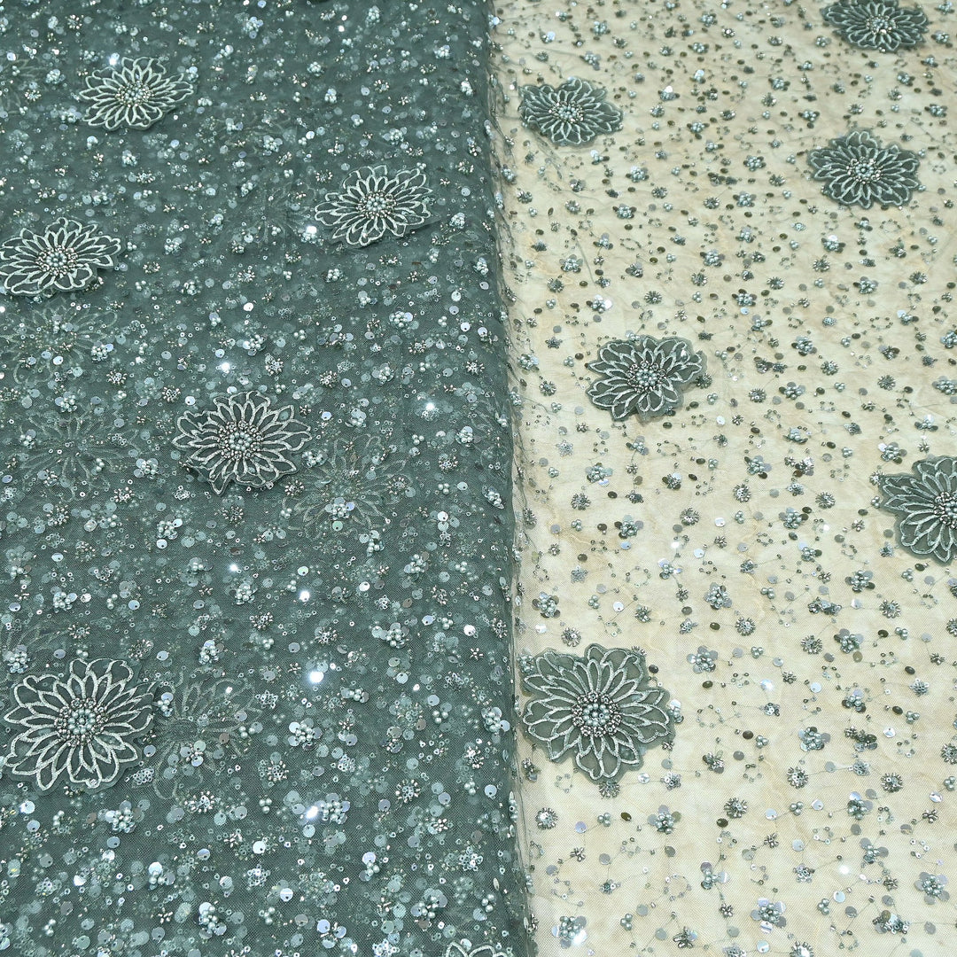 Premium Net Embroidery Fabric | Designer Net Imported Fabric | LTS001-2