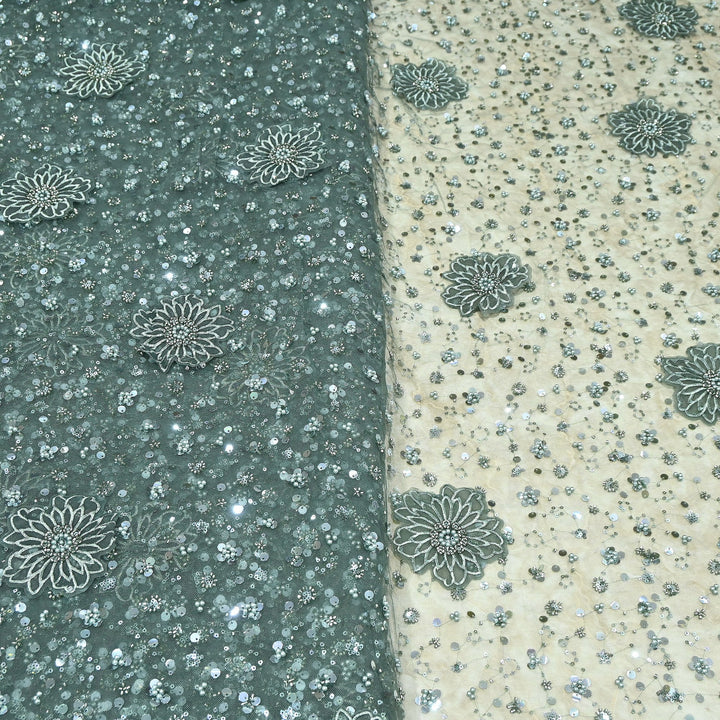 Premium Net Embroidery Fabric | Designer Net Imported Fabric | LTS001-2