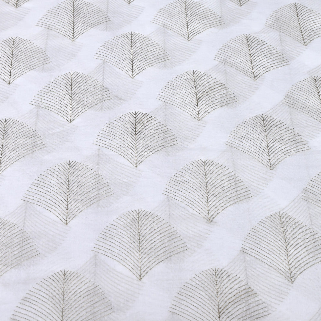 Mul Cotton Thread Embroidery Fabric – Designer Fabric- SN1166-02