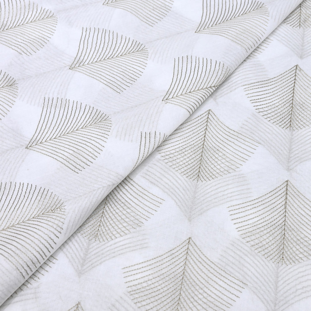 Mul Cotton Thread Embroidery Fabric – Designer Fabric- SN1166-02