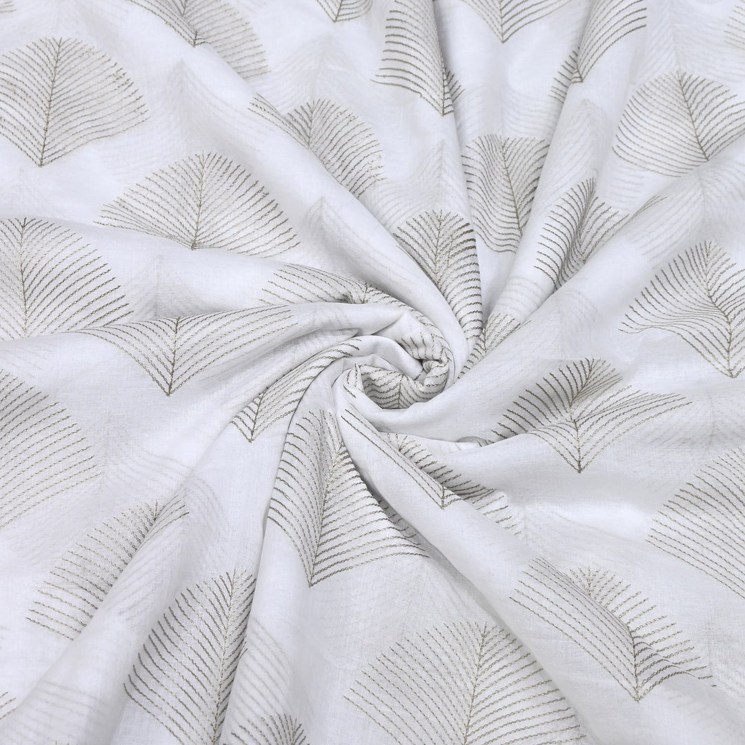 Mul Cotton Thread Embroidery Fabric – Designer Fabric- SN1166-02
