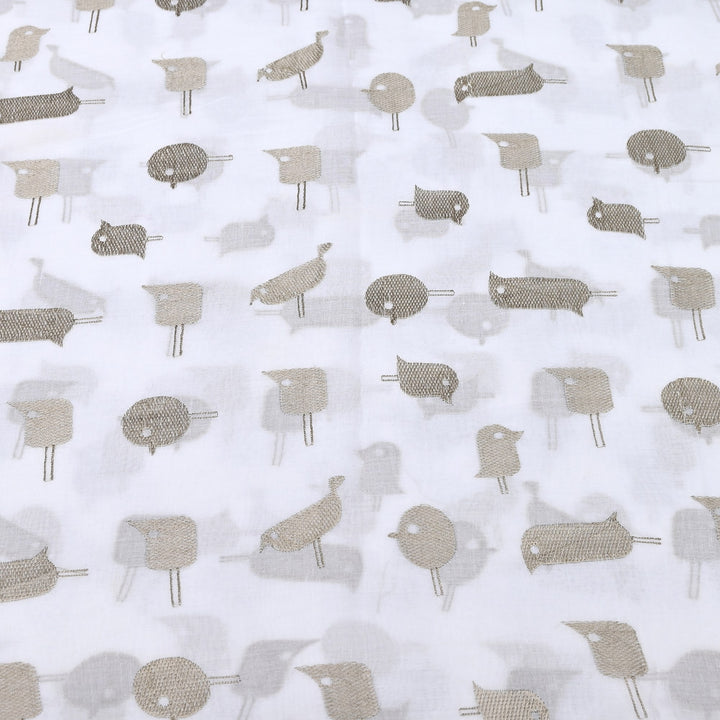 Mul Cotton Thread Embroidery Fabric – Designer Fabric- SN1167-04
