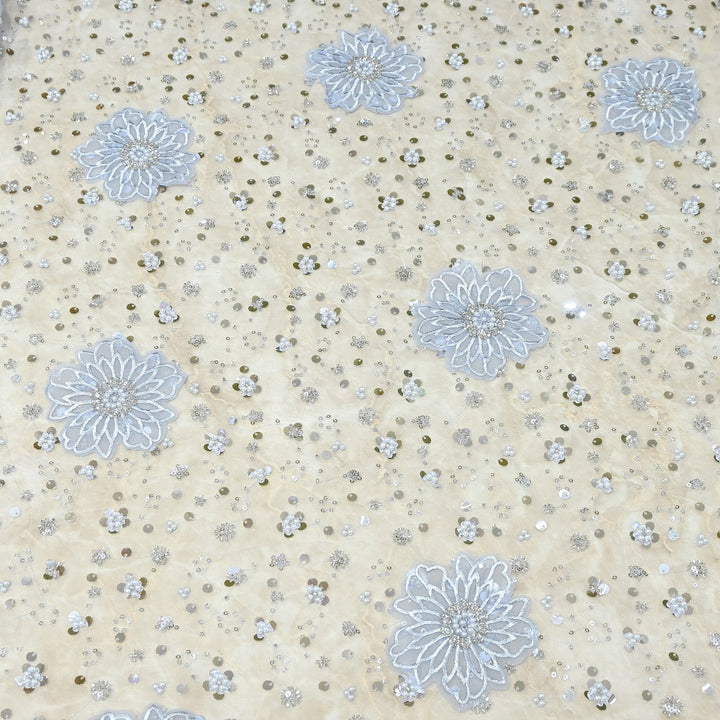Premium Net Embroidery Fabric | Designer Net Imported Fabric | LTS001-4