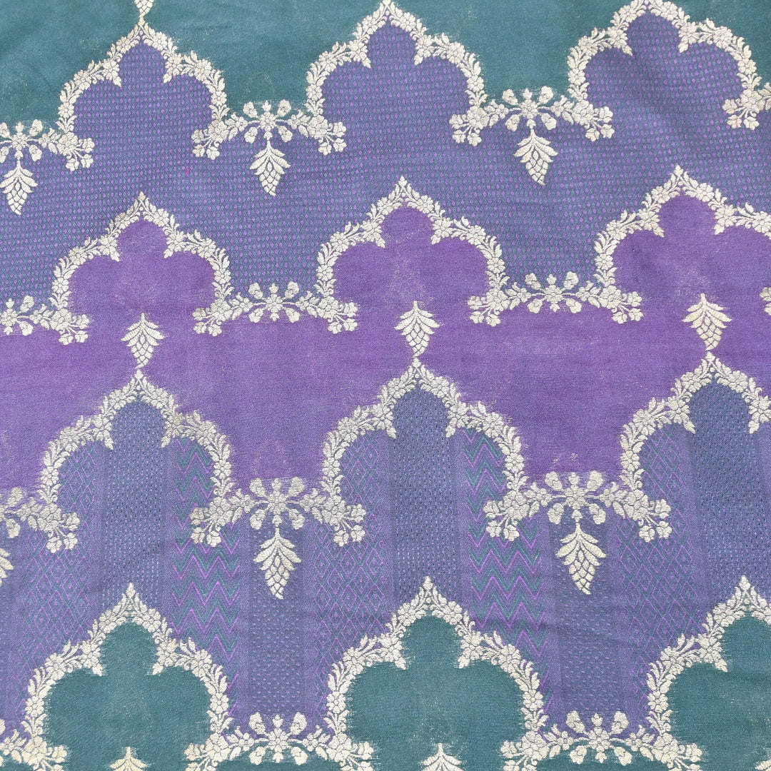 Handloom Katan Alfi Brocade Fabric 44" | Luxury Traditional Designer Fabric | RFC101-01