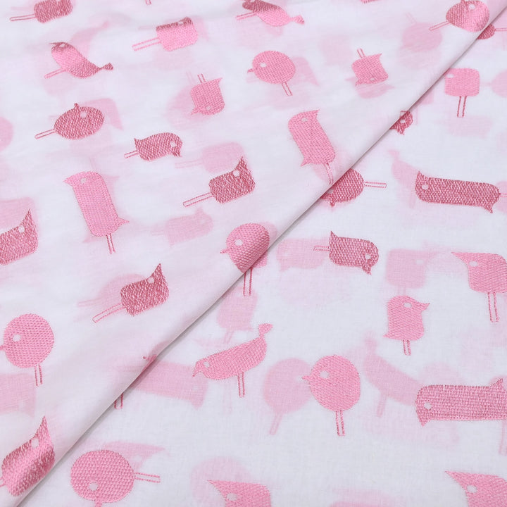 Mul Cotton Thread Embroidery Fabric – Designer Fabric- SN1167-03