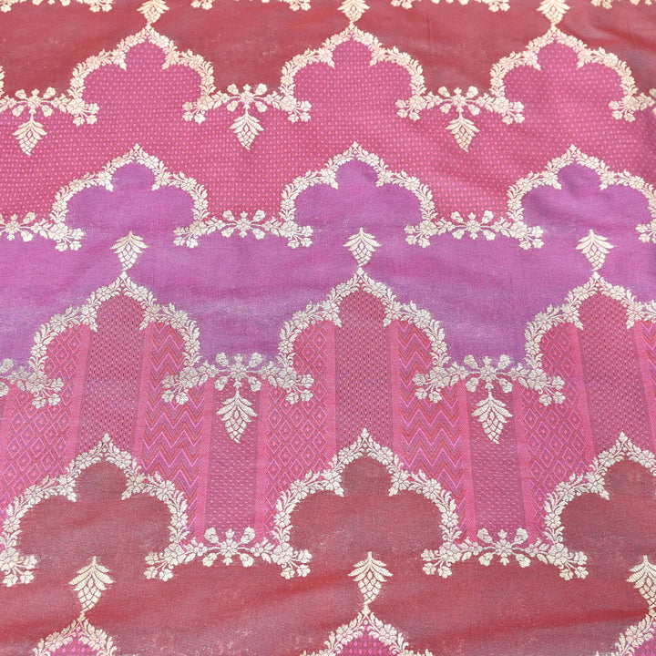 Handloom Katan Alfi Brocade Fabric 44" | Luxury Traditional Designer Fabric | RFC101-03