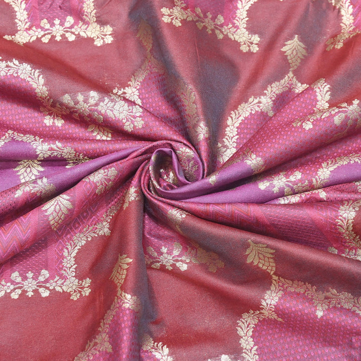 Handloom Katan Alfi Brocade Fabric 44" | Luxury Traditional Designer Fabric | RFC101-03