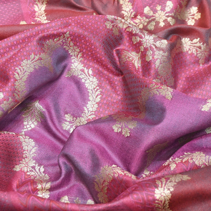 Handloom Katan Alfi Brocade Fabric 44" | Luxury Traditional Designer Fabric | RFC101-03