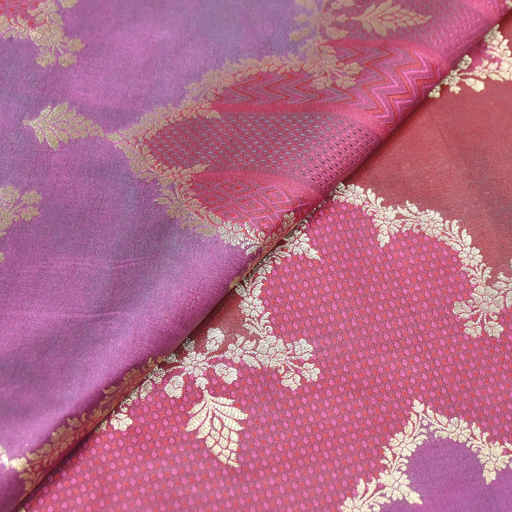 Handloom Katan Alfi Brocade Fabric 44" | Luxury Traditional Designer Fabric | RFC101-03