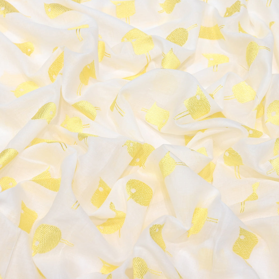 Mul Cotton Thread Embroidery Fabric – Designer Fabric- SN1167-01