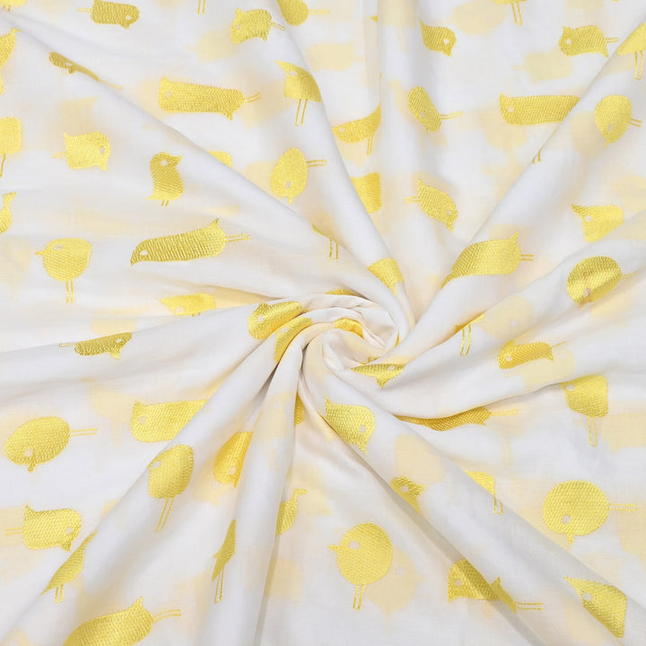 Mul Cotton Thread Embroidery Fabric – Designer Fabric- SN1167-01
