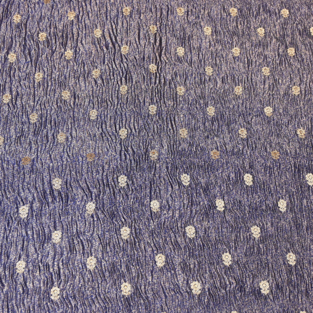 Pure Crush Tissue Zari Booti | Luxury Traditional Designer Fabric | ASE080-01