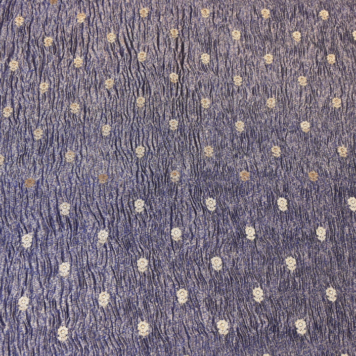 Pure Crush Tissue Zari Booti | Luxury Traditional Designer Fabric | ASE080-01