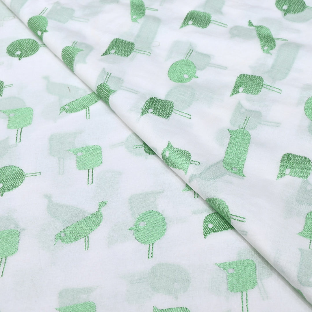 Mul Cotton Thread Embroidery Fabric – Designer Fabric- SN1167-02