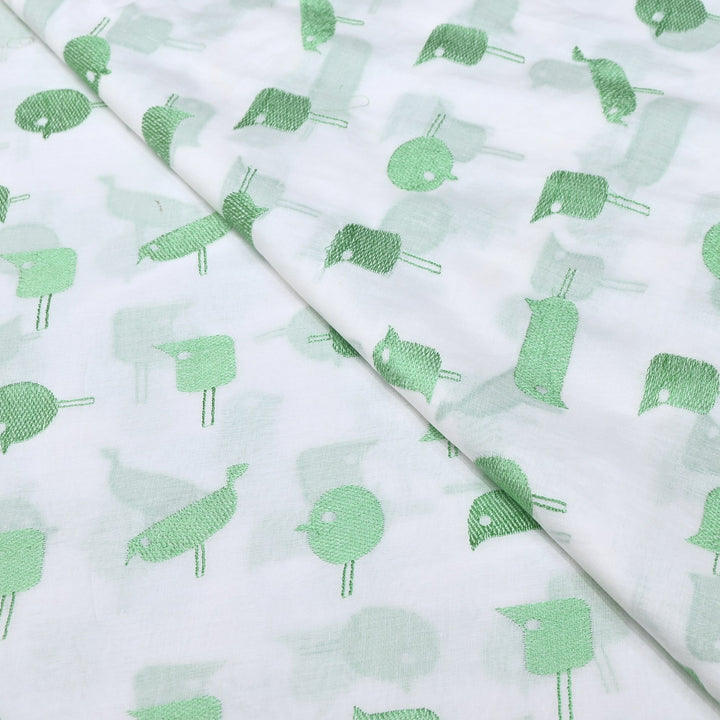 Mul Cotton Thread Embroidery Fabric – Designer Fabric- SN1167-02