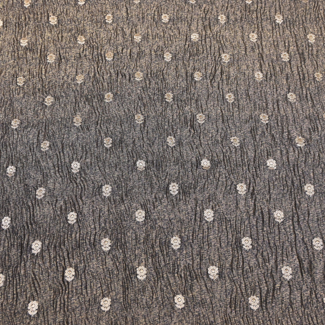 Pure Crush Tissue Zari Booti | Luxury Traditional Designer Fabric | ASE080-02