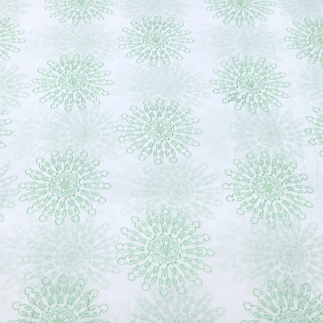 Mul Cotton Thread Embroidery Fabric – Designer Fabric- SN1165-03