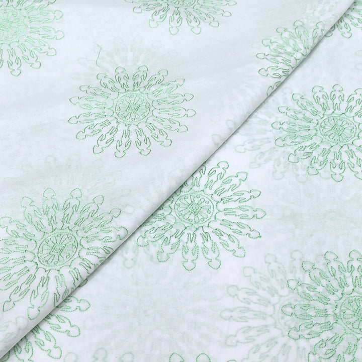 Mul Cotton Thread Embroidery Fabric – Designer Fabric- SN1165-03