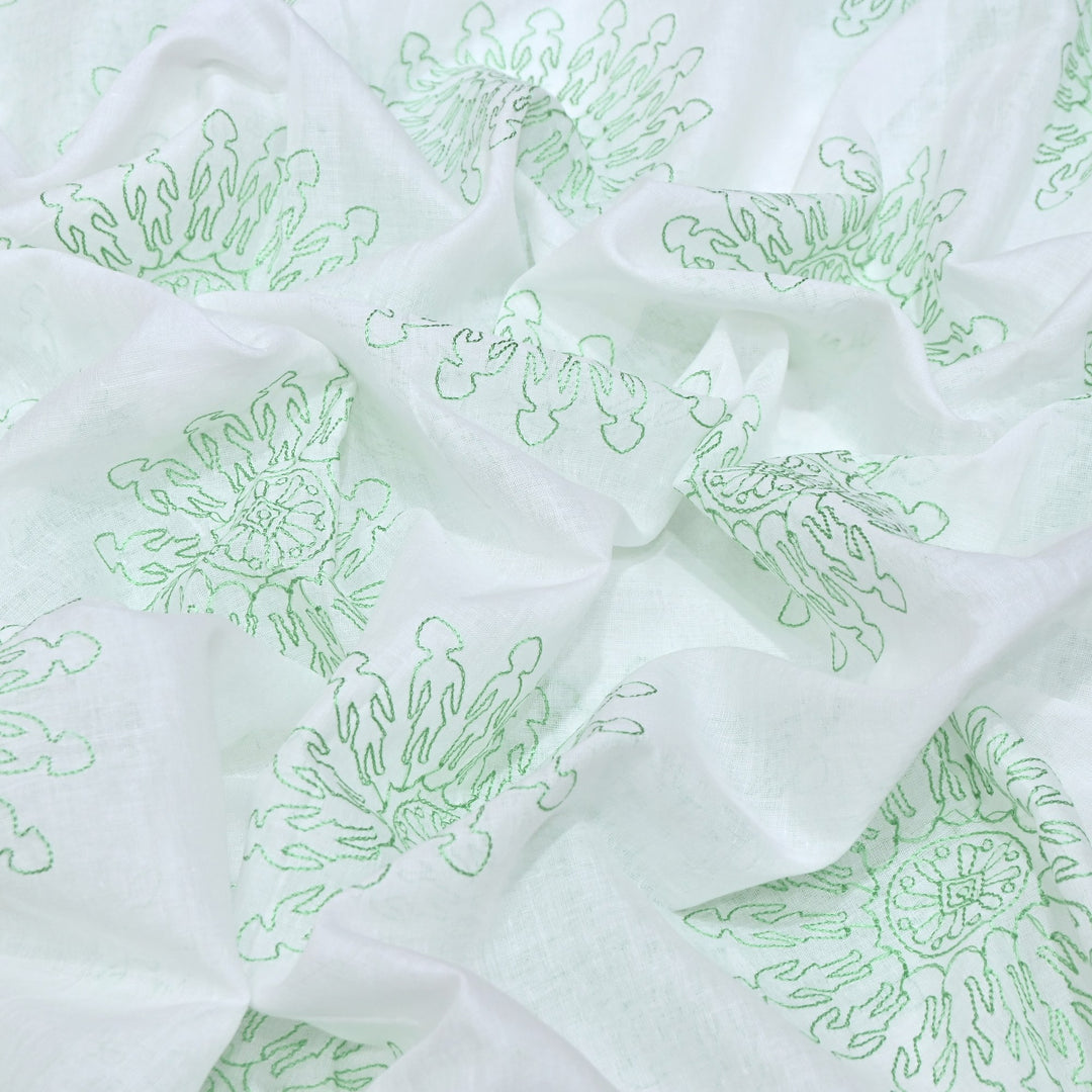 Mul Cotton Thread Embroidery Fabric – Designer Fabric- SN1165-03