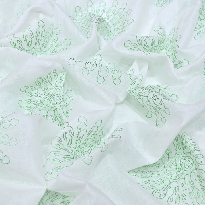 Mul Cotton Thread Embroidery Fabric – Designer Fabric- SN1165-03