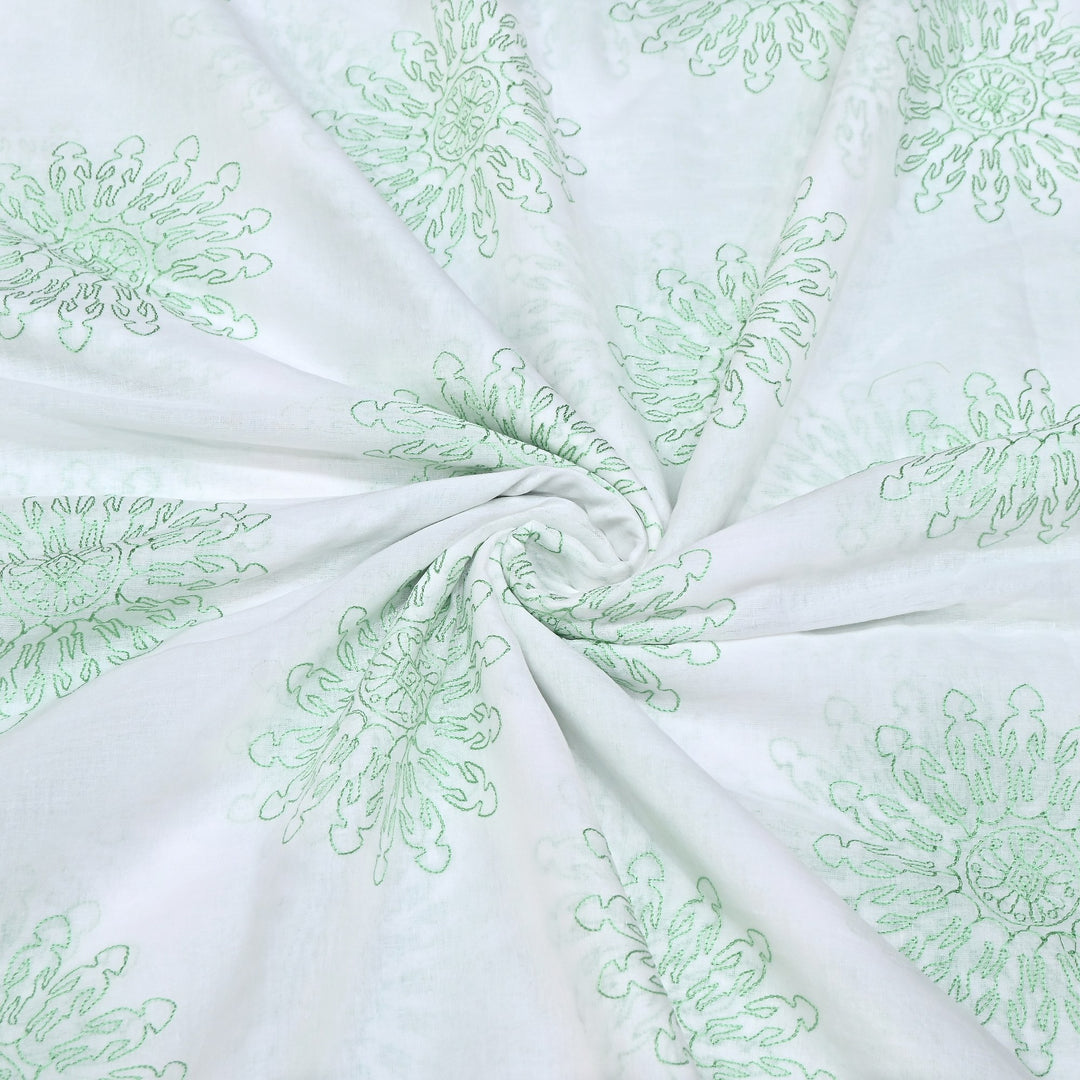 Mul Cotton Thread Embroidery Fabric – Designer Fabric- SN1165-03