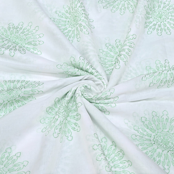 Mul Cotton Thread Embroidery Fabric – Designer Fabric- SN1165-03