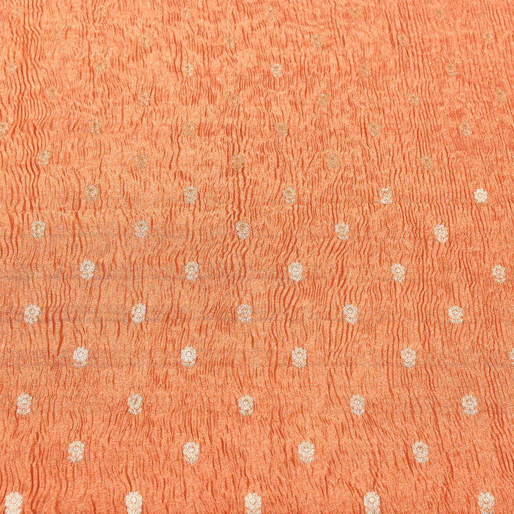 Pure Crush Tissue Zari Booti | Luxury Traditional Designer Fabric | ASE080-03