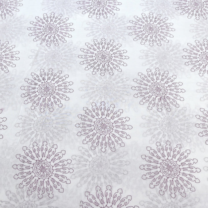 Mul Cotton Thread Embroidery Fabric – Designer Fabric- SN1165-05