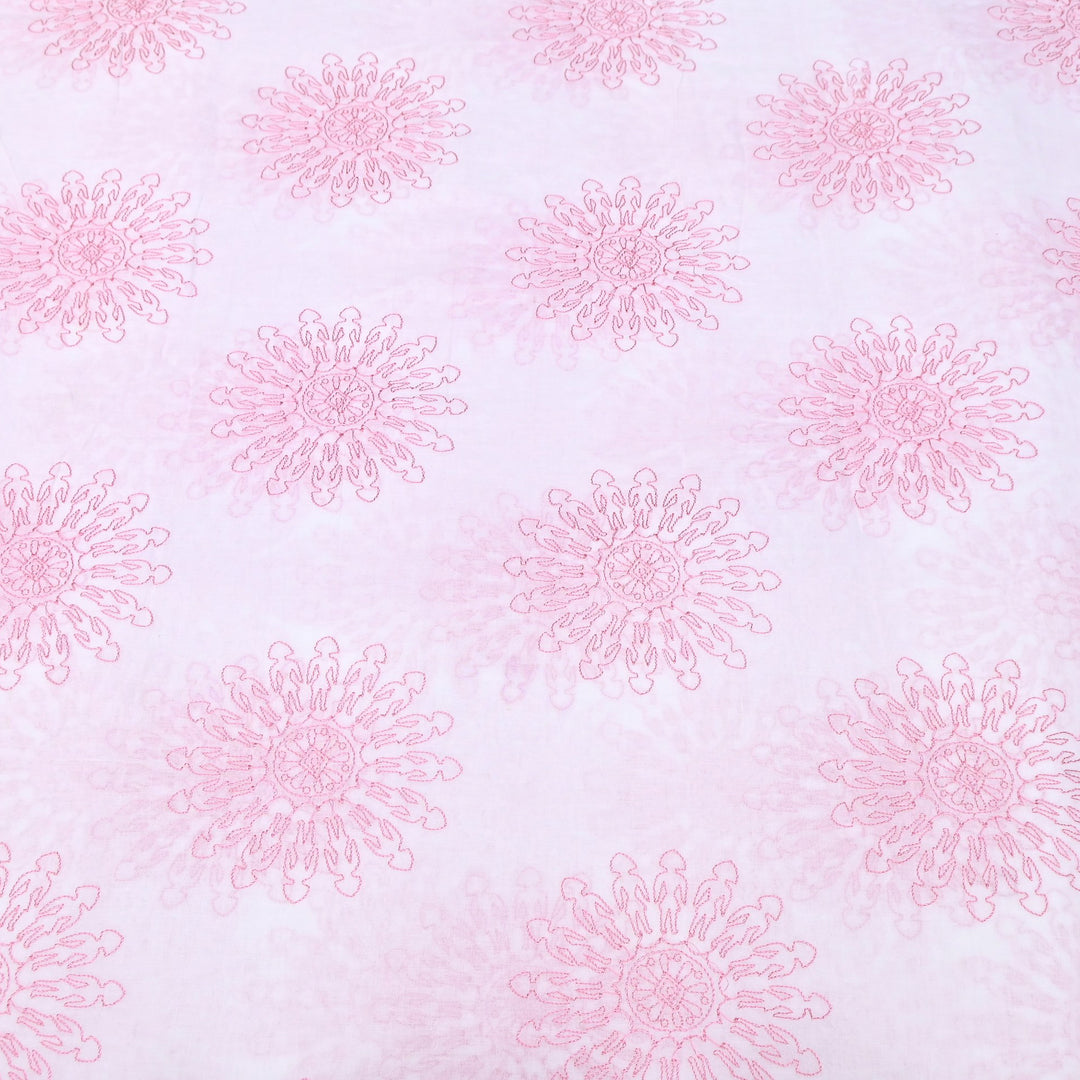 Mul Cotton Thread Embroidery Fabric – Designer Fabric- SN1165-02