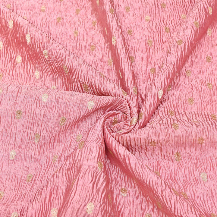 Pure Crush Tissue Zari Booti | Luxury Traditional Designer Fabric | ASE080-04
