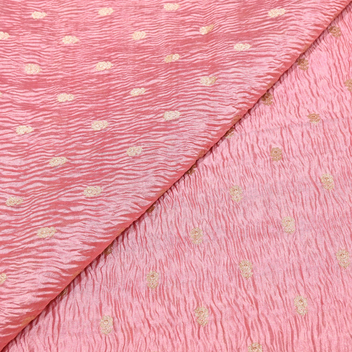 Pure Crush Tissue Zari Booti | Luxury Traditional Designer Fabric | ASE080-04