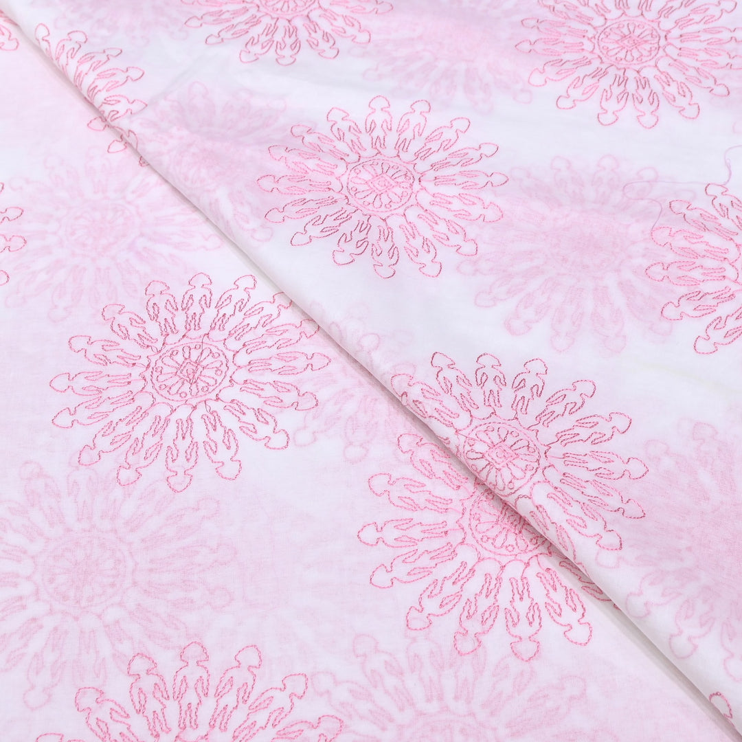 Mul Cotton Thread Embroidery Fabric – Designer Fabric- SN1165-02
