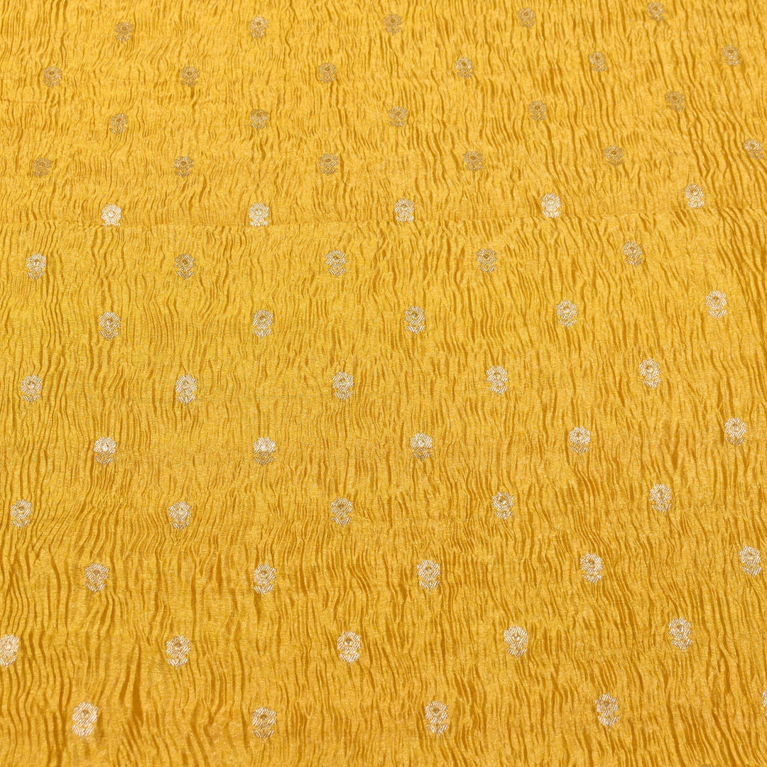 Pure Crush Tissue Zari Booti | Luxury Traditional Designer Fabric | ASE080-05