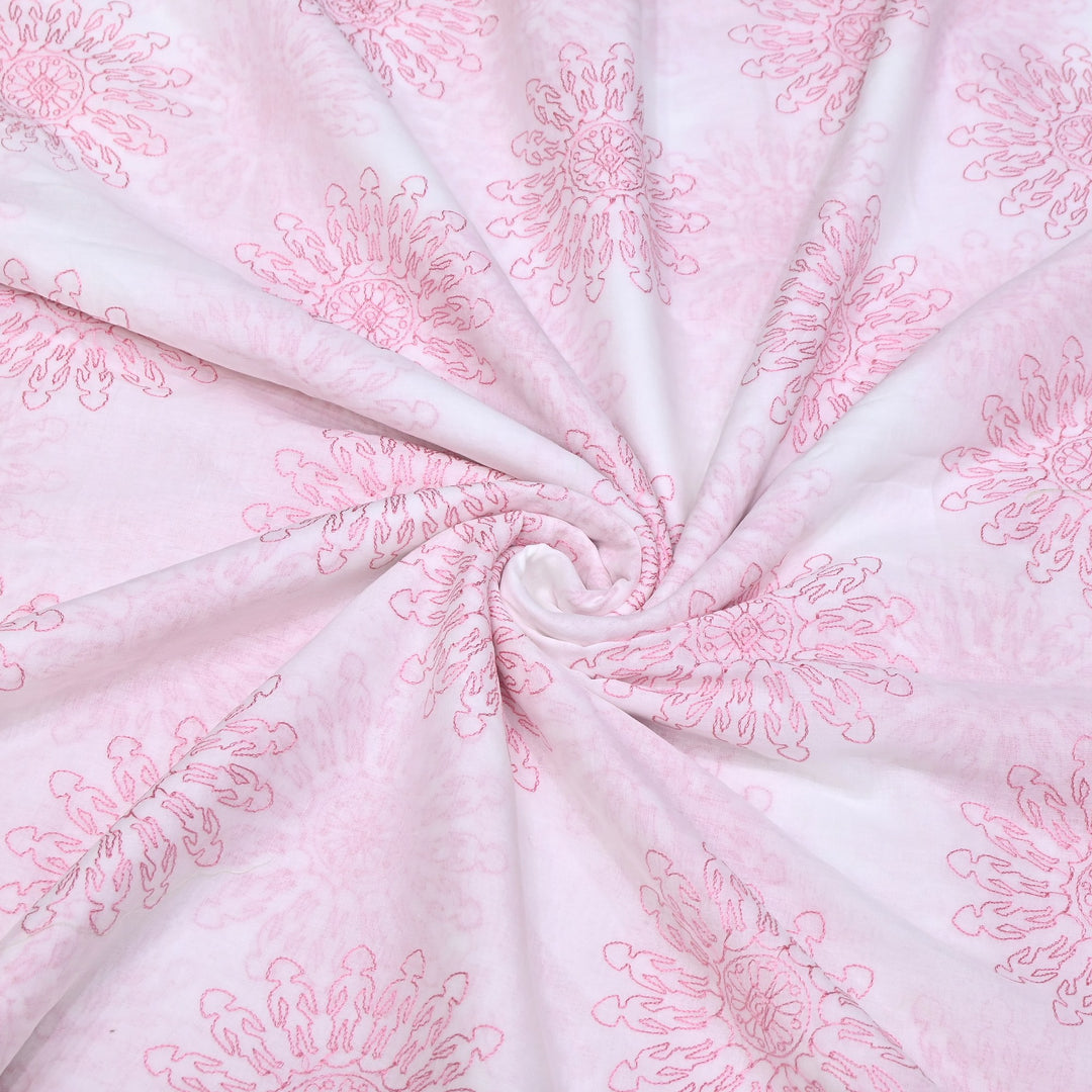 Mul Cotton Thread Embroidery Fabric – Designer Fabric- SN1165-02