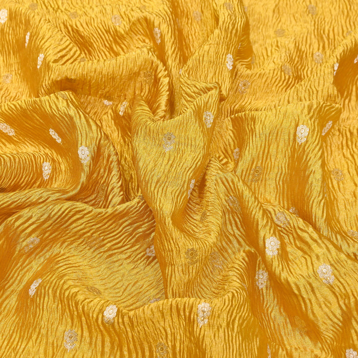 Pure Crush Tissue Zari Booti | Luxury Traditional Designer Fabric | ASE080-05