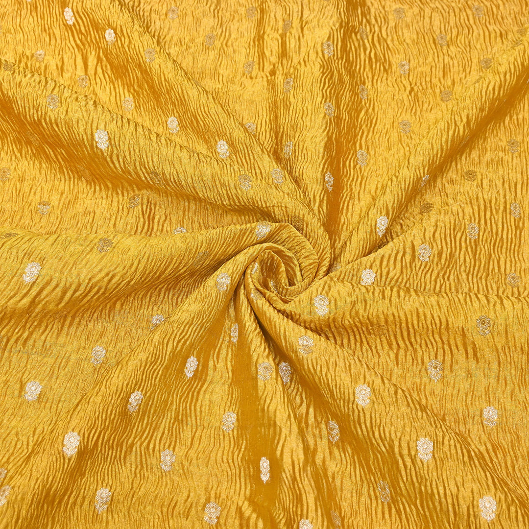 Pure Crush Tissue Zari Booti | Luxury Traditional Designer Fabric | ASE080-05