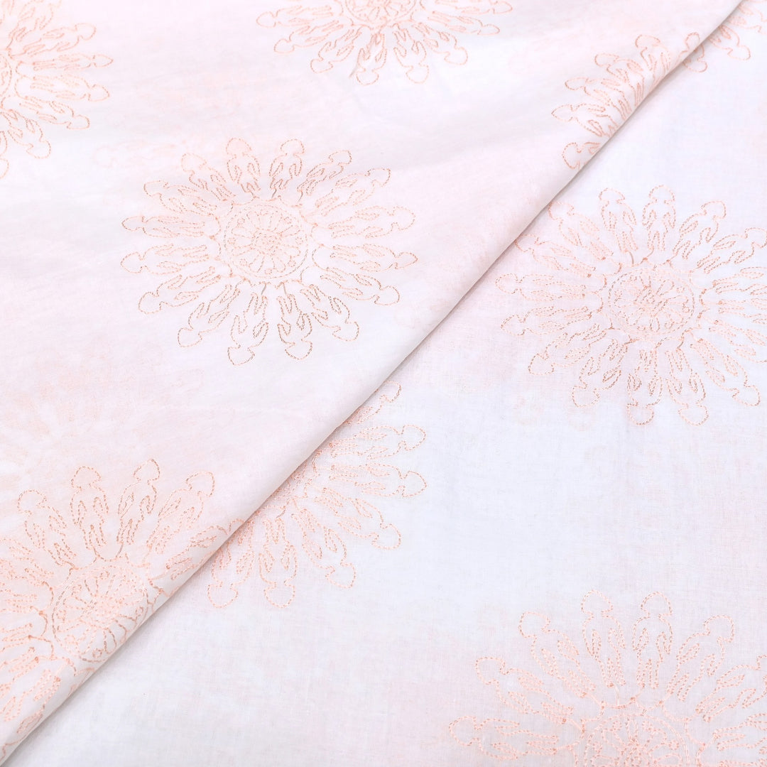 Mul Cotton Thread Embroidery Fabric – Designer Fabric- SN1165-01