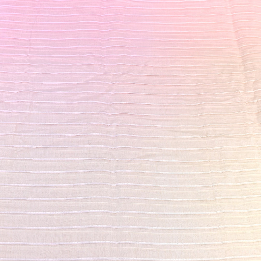 4D Shaded Mul Chanderi Pintex Fabric 44" – Soft Designer Summer Fabric-GP4100-4