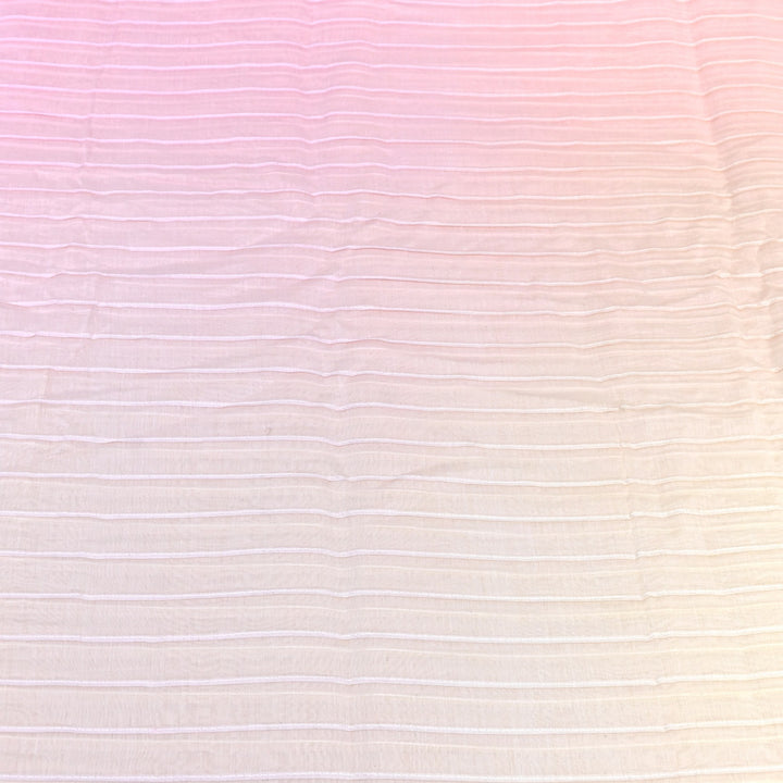 4D Shaded Mul Chanderi Pintex Fabric 44" – Soft Designer Summer Fabric-GP4100-4