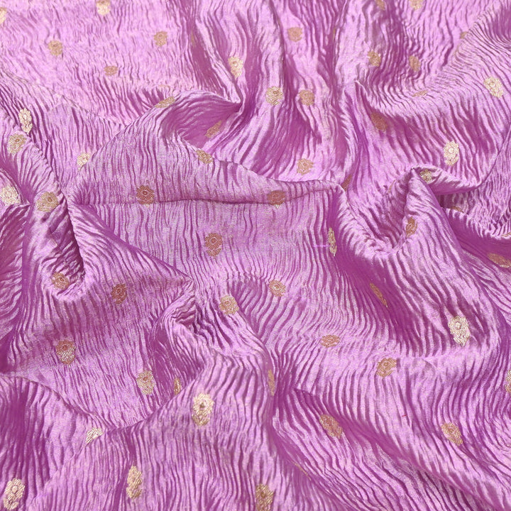 Pure Crush Tissue Zari Booti | Luxury Traditional Designer Fabric | ASE080-06