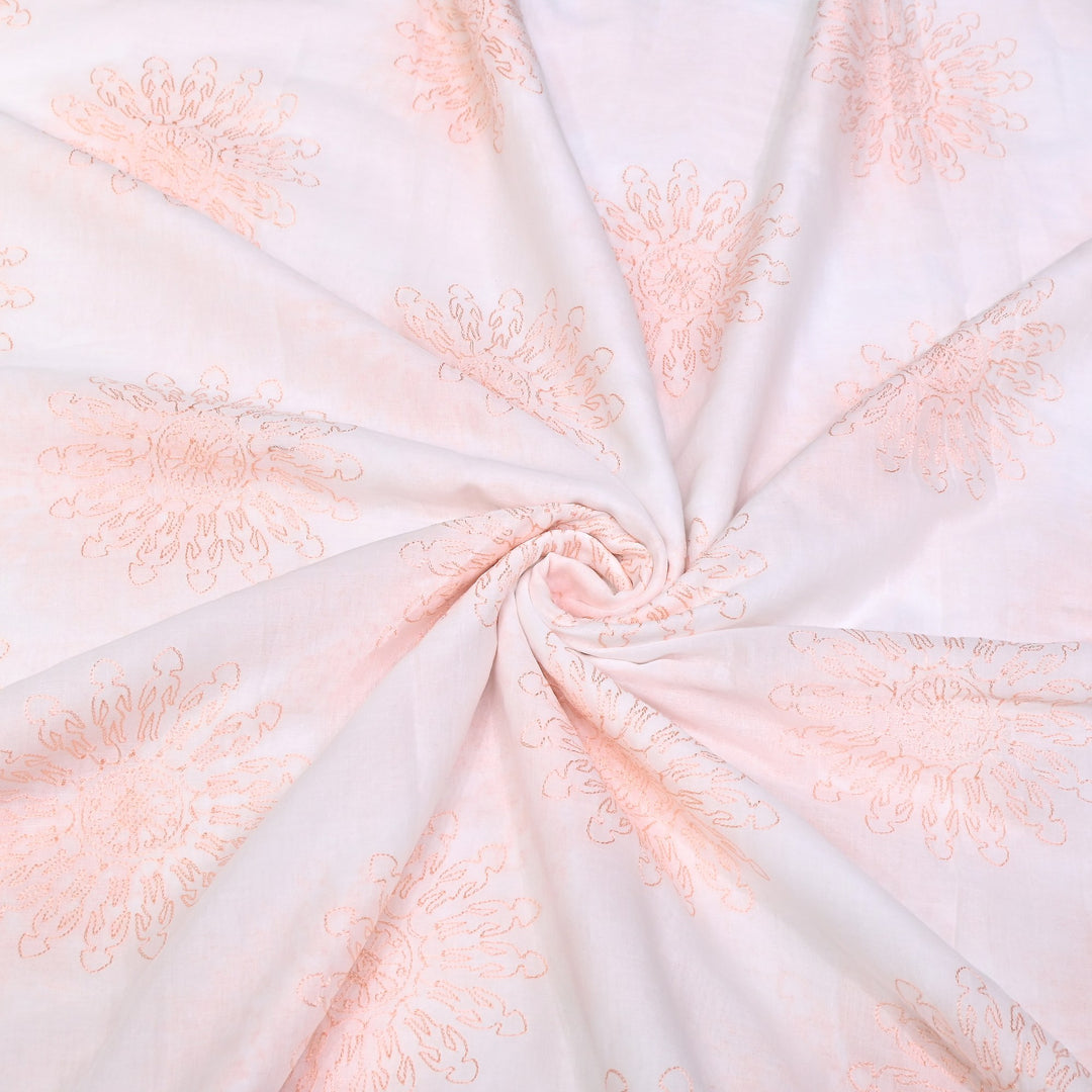 Mul Cotton Thread Embroidery Fabric – Designer Fabric- SN1165-01