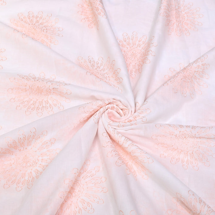 Mul Cotton Thread Embroidery Fabric – Designer Fabric- SN1165-01