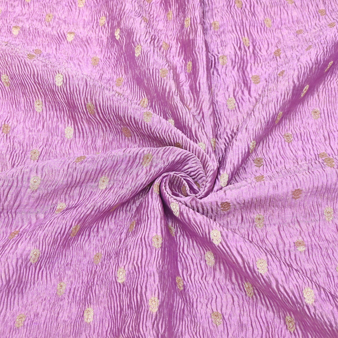 Pure Crush Tissue Zari Booti | Luxury Traditional Designer Fabric | ASE080-06