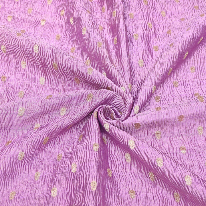 Pure Crush Tissue Zari Booti | Luxury Traditional Designer Fabric | ASE080-06